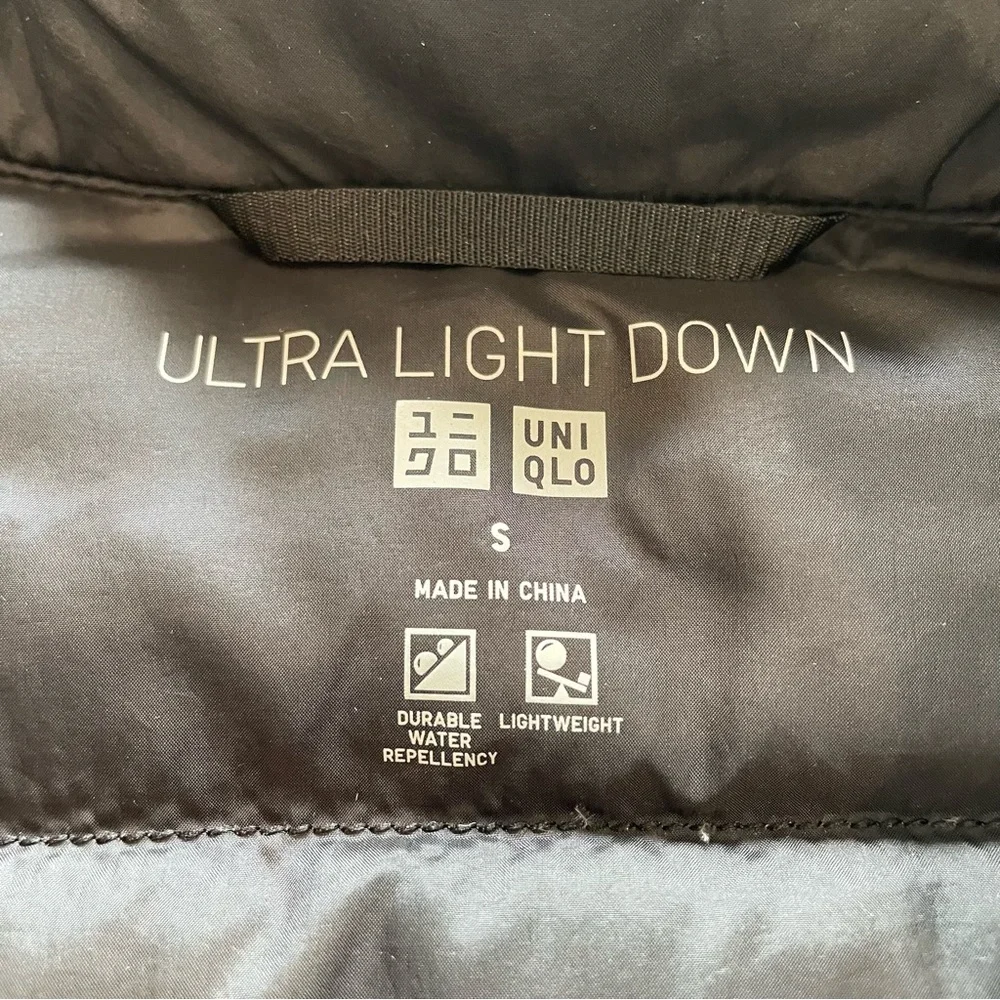 Uniqlo Ultra Light Down Jacket (Black) - Small